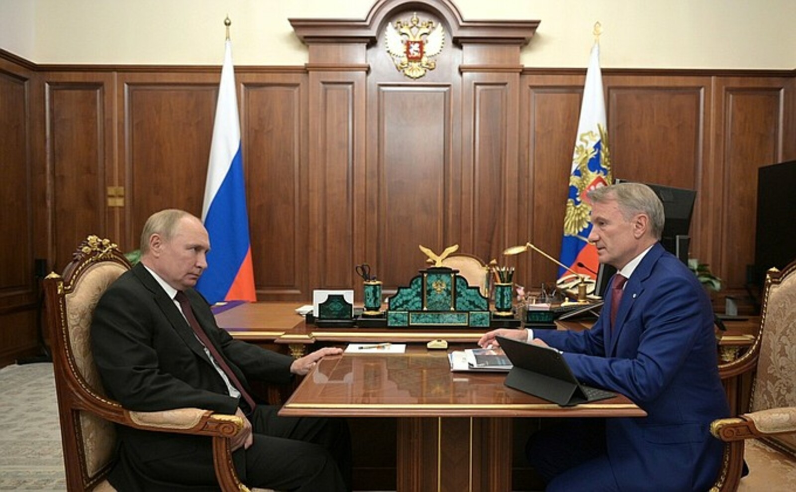 Владимир Путин провёл встречу с Германом Грефом