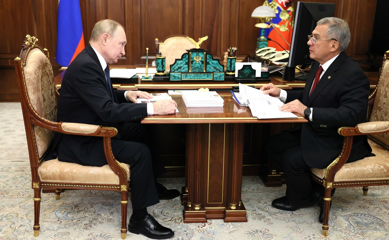Владимир Путин провёл встречу с главой Татарстана Рустамом Миннихановым