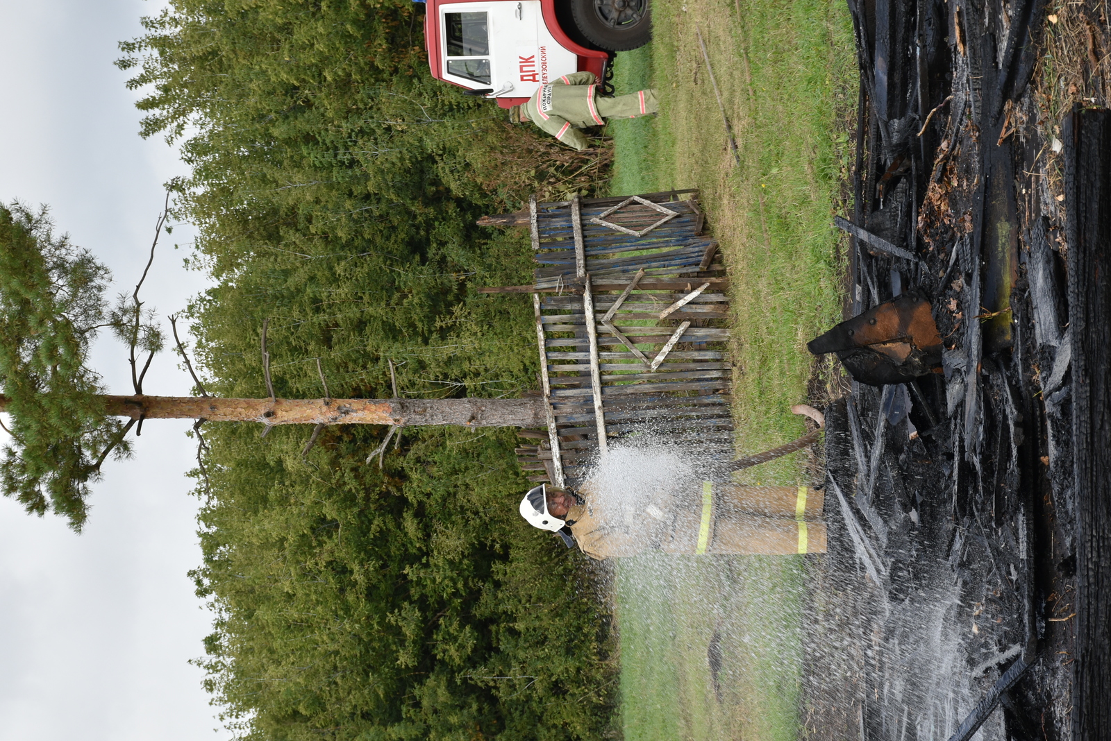 В Дарьино Мелеузовского района проверили в деле выучку огнеборцев-добровольцев