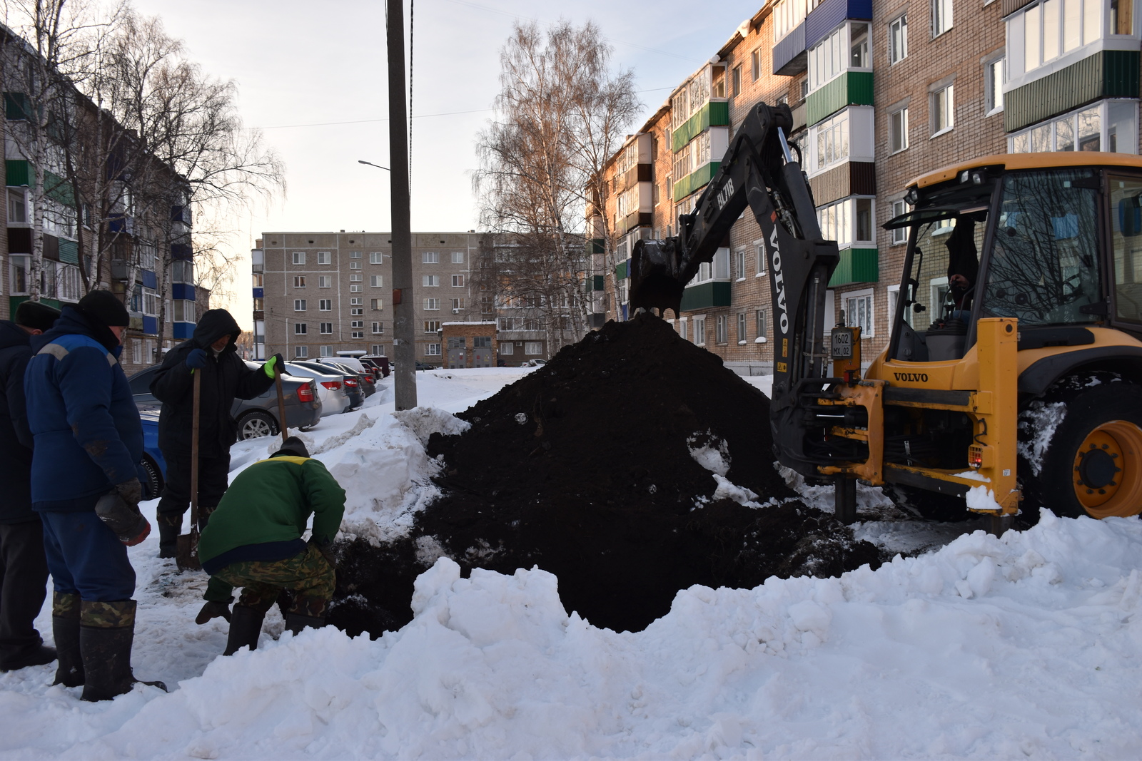 Как в Мелеузе устранили сложный порыв на теплосетях