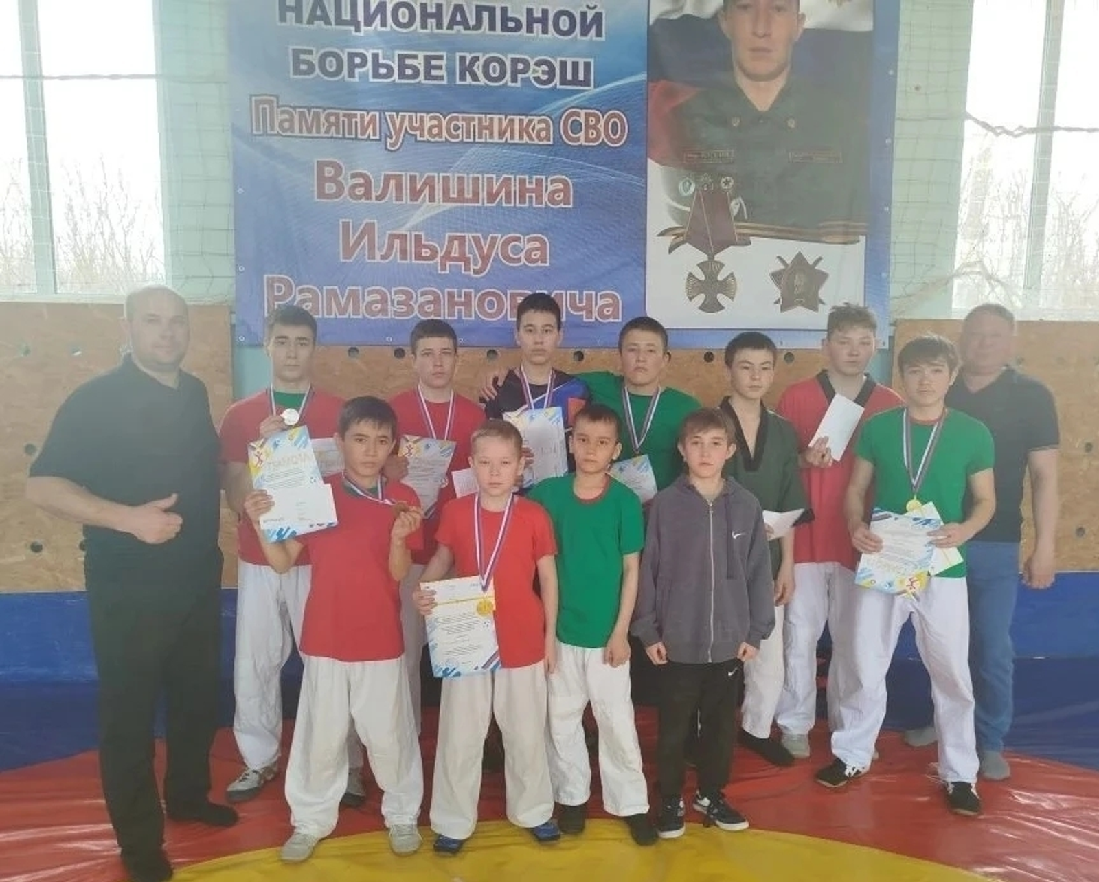 Мелеузовские борцы взяли медали в Фёдоровском районе в турнире на приз бойца СВО