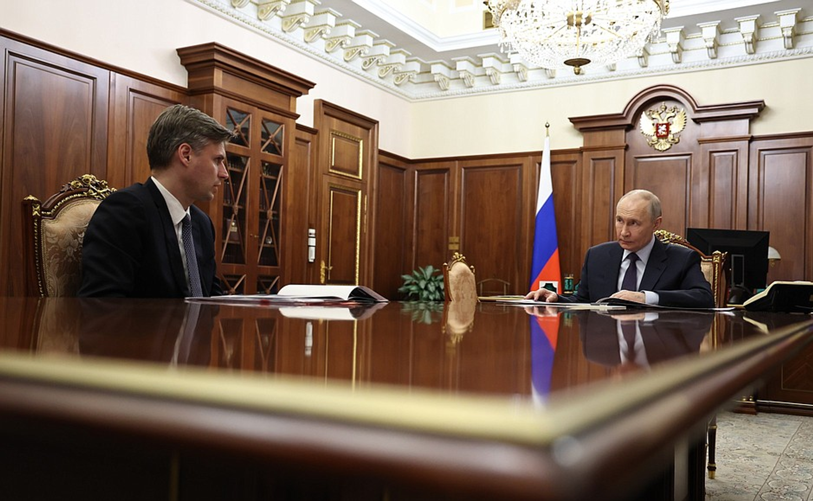 Владимир Путин встречался с генеральным директором госкорпорации «Роскосмос»