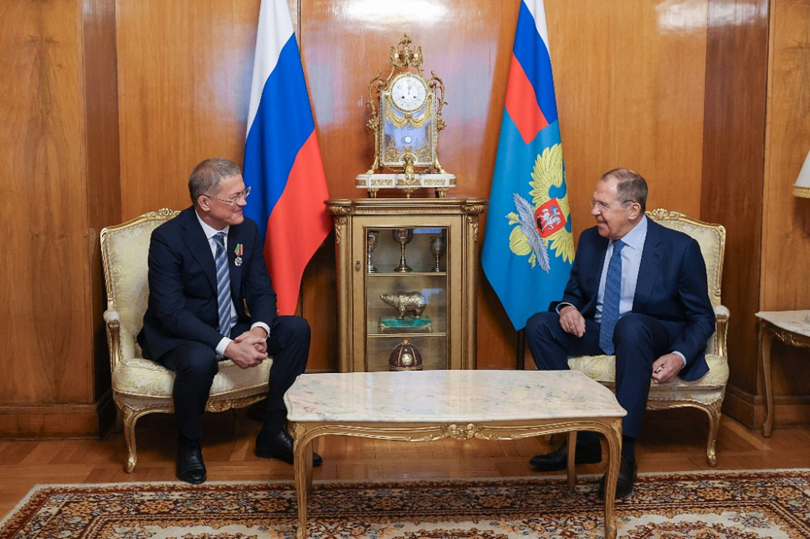 Лавров и Хабиров обсудили внешнеэкономические связи Башкирии