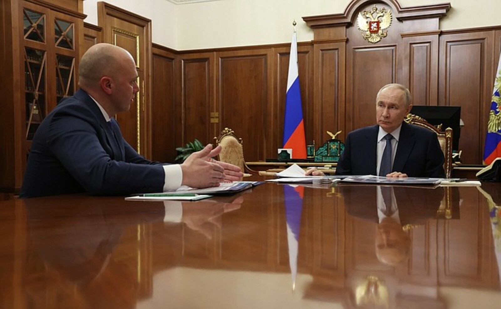 Владимир Путин провёл рабочую встречу с губернатором Калининградской области