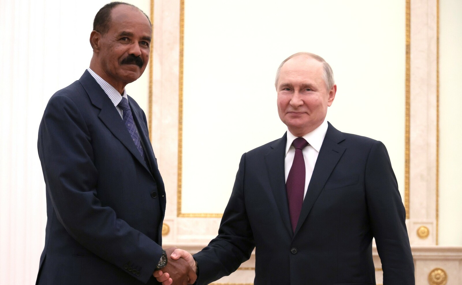 В Кремле прошла встреча Владимира Путина и Президента Государства Эритрея Исайяса Афеворки