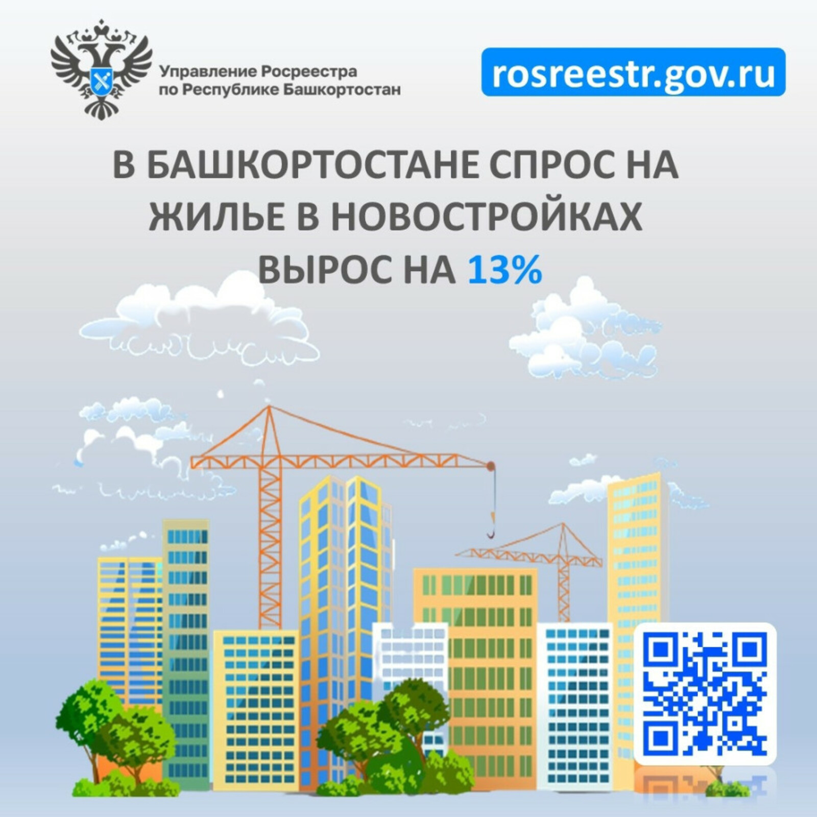 В Башкирии спрос на жилье в новостройках вырос на 13%
