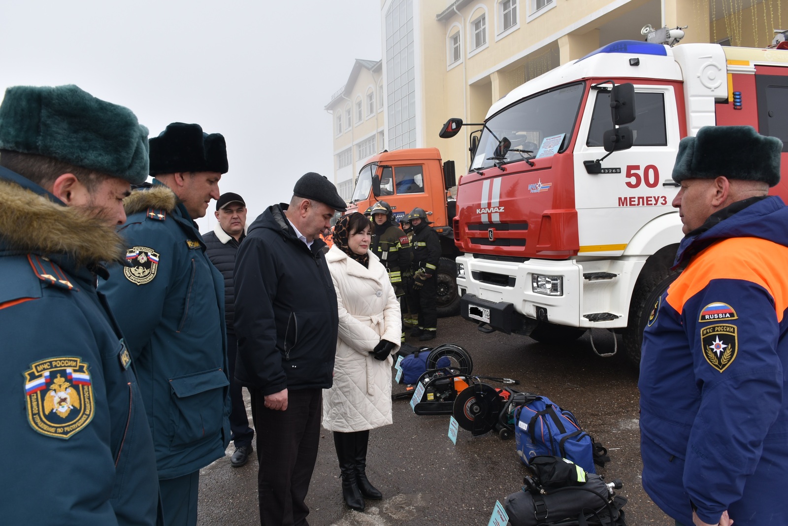 В Мелеузе состоялся смотр сил и средств для безопасного прохождения паводка-2026