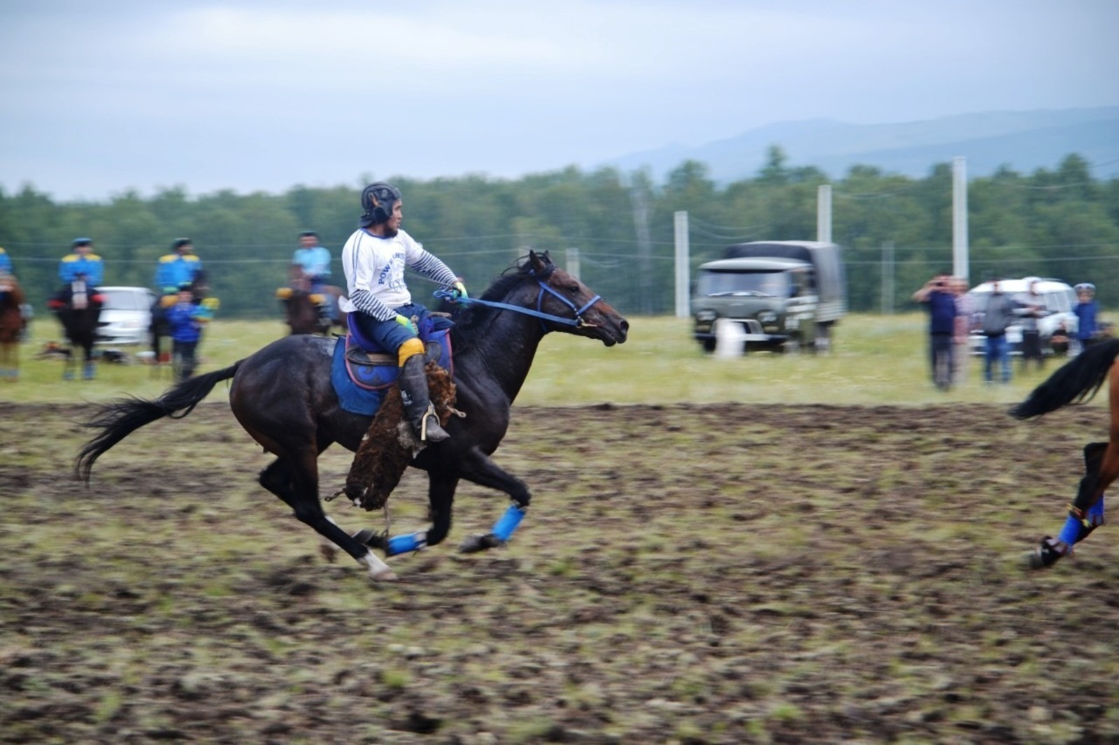 На фестивале башкирских лошадей прошёл древний обряд козлодрания