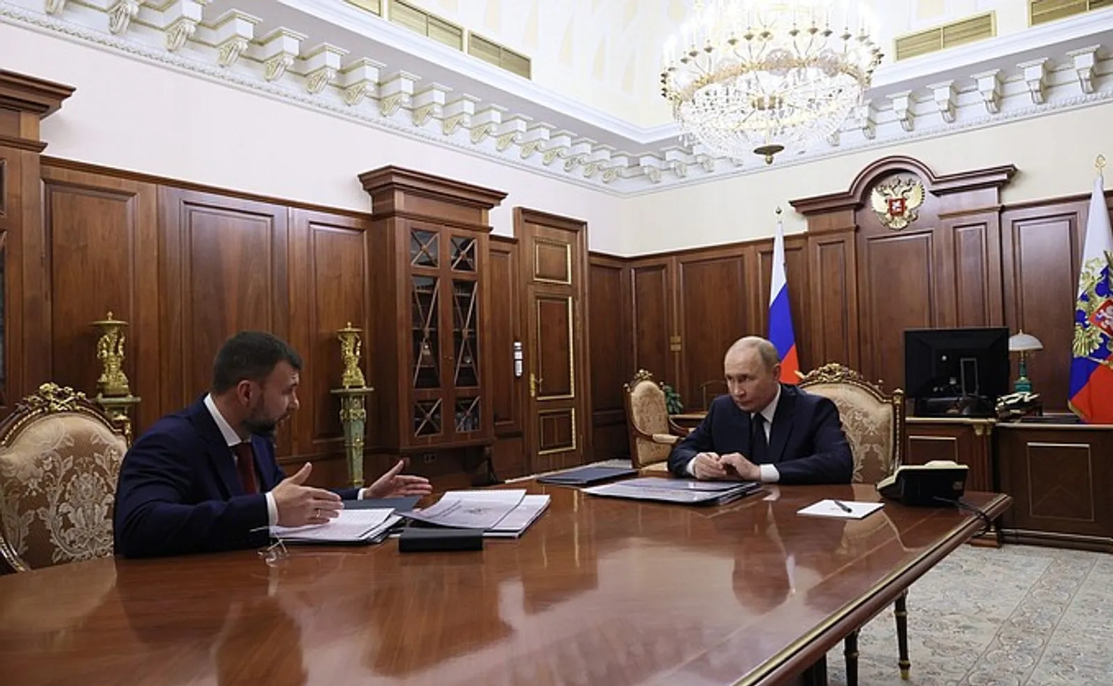 Встреча Президента с главой Донецкой Народной Республики Денисом Пушилиным